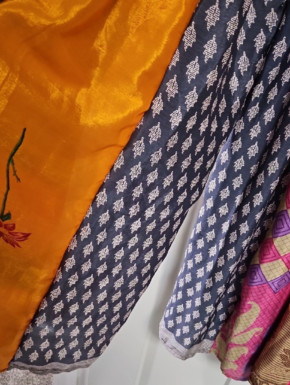 POL Multi-Panel Boho Pants in Mixed Prints and Colors - Picture 3 of 4